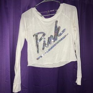 Victoria Secret Pink crop long sleeve